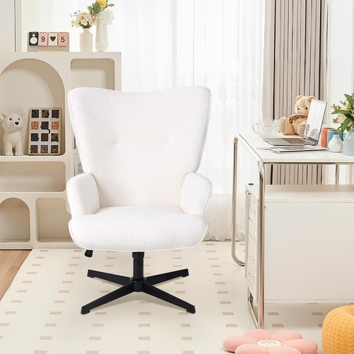 Teddy boucle swivel armchair - teddy,