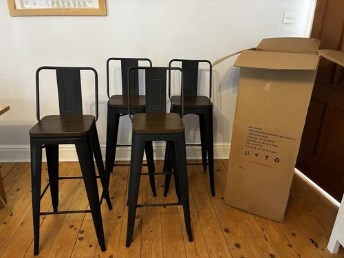 Tolix style bar stool chairs - tolix,