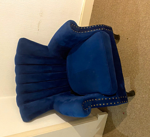 Warmiehomy blue upholstered - blue,